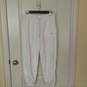 Size small White TNA Terry fleece sweatpants boyfriend fit